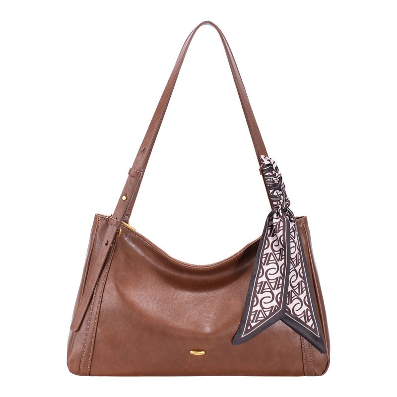 David Jones Red Mud Leather Effect Slouchy Shoulder Bag