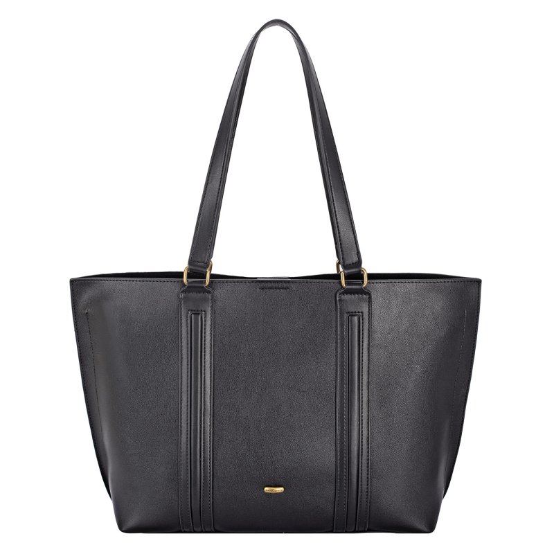 David Jones Black Structured Shopper