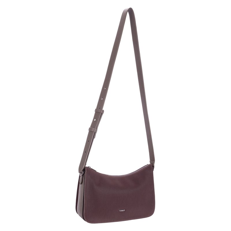 David Jones Hot Chocolate Soft Touch Triple Shoulder Bag
