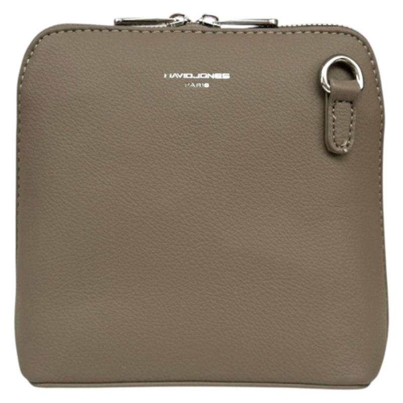 David Jones Warm Grey Sand Zip Top Dome Bag
