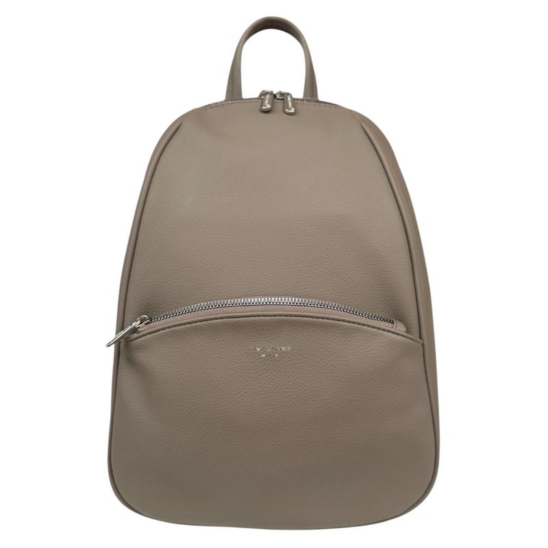 David Jones Warm Grey Sand Rounded Backpack