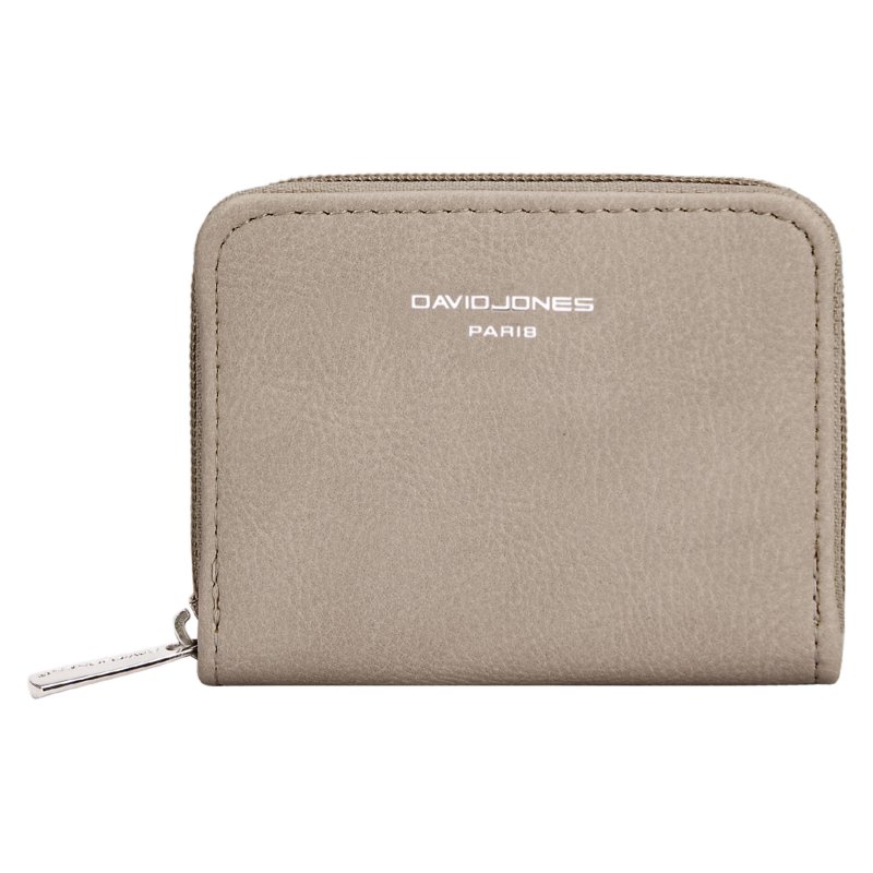 David Jones Warm Grey Sand Small Purse