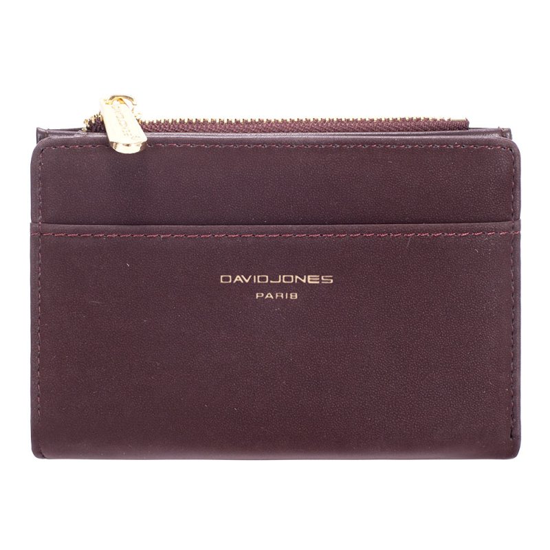 David Jones Dark Bordeaux Soft Touch Small Purse
