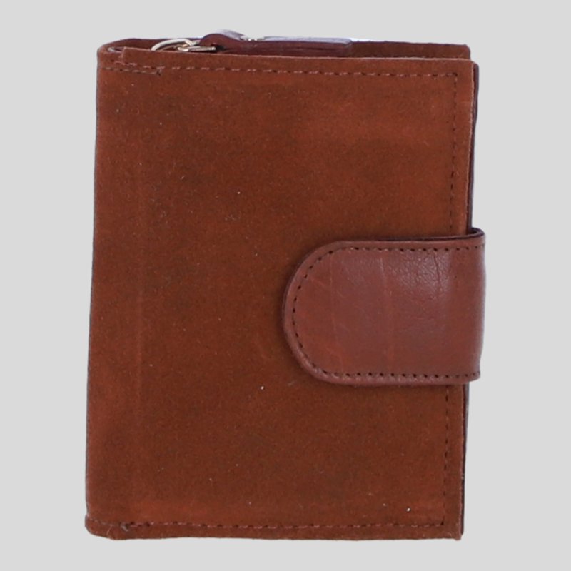 Ashwood Leather Tan Suede Leather Purse