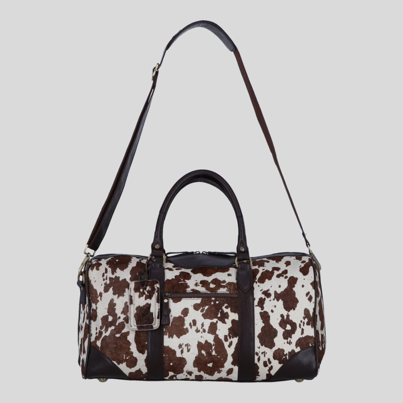 Ashwood Leather Holdall Brown Natural Hairon