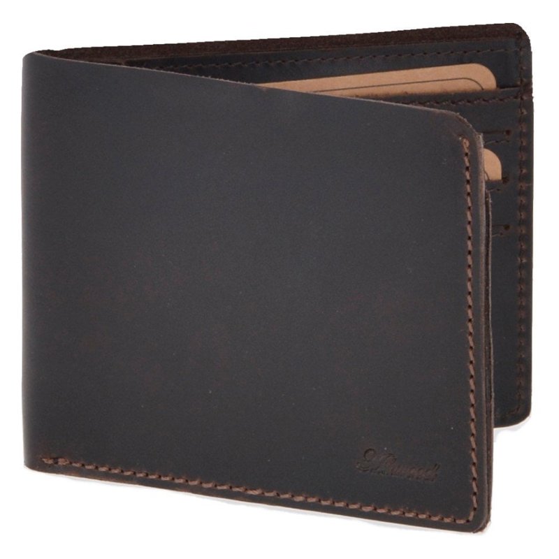 Ashwood Leather RFID Classic 8 Card Bill Fold Wallet Brown