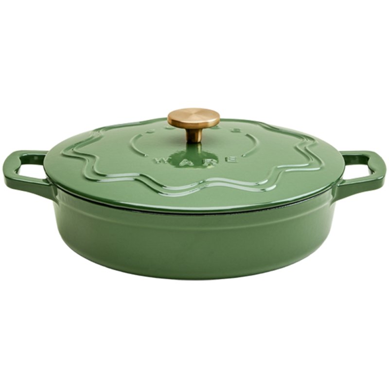 Judge Cast Iron 28cm Shallow Casserole Green