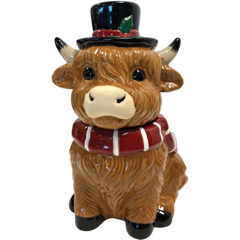 Grandma Wilds Highland Cow Cookie Jar