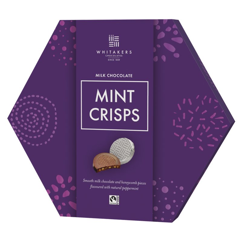 Whitakers Milk Choc Mint Crisp