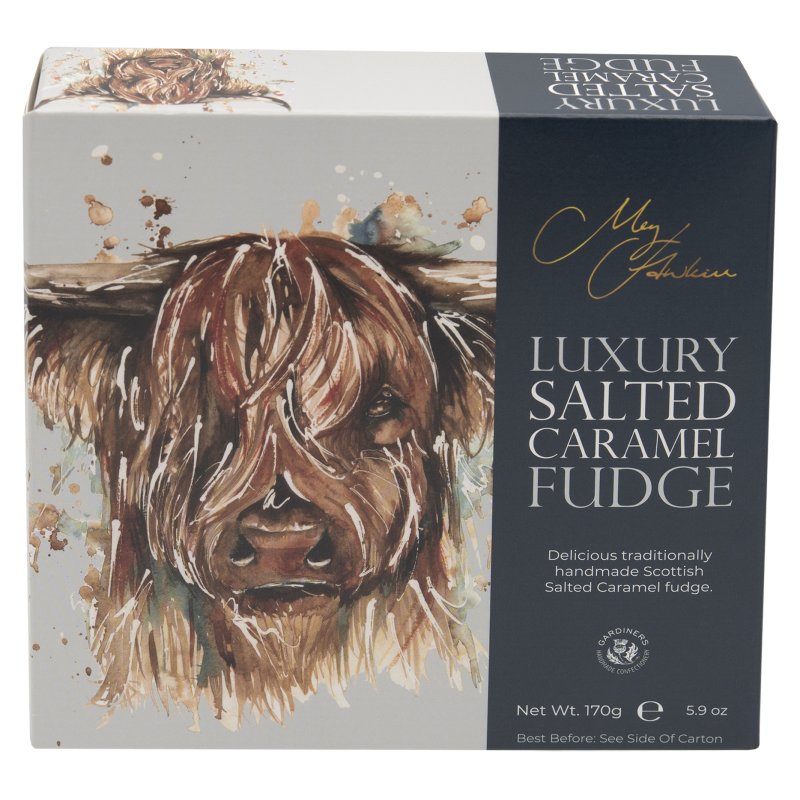 Highland Cow Salted Caramel Fudge