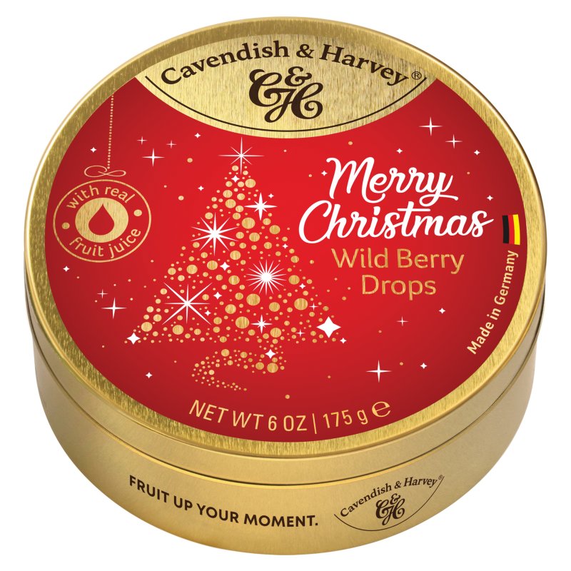 Cottage Delight Cavendish Merry Christmas Wild Berry Drops