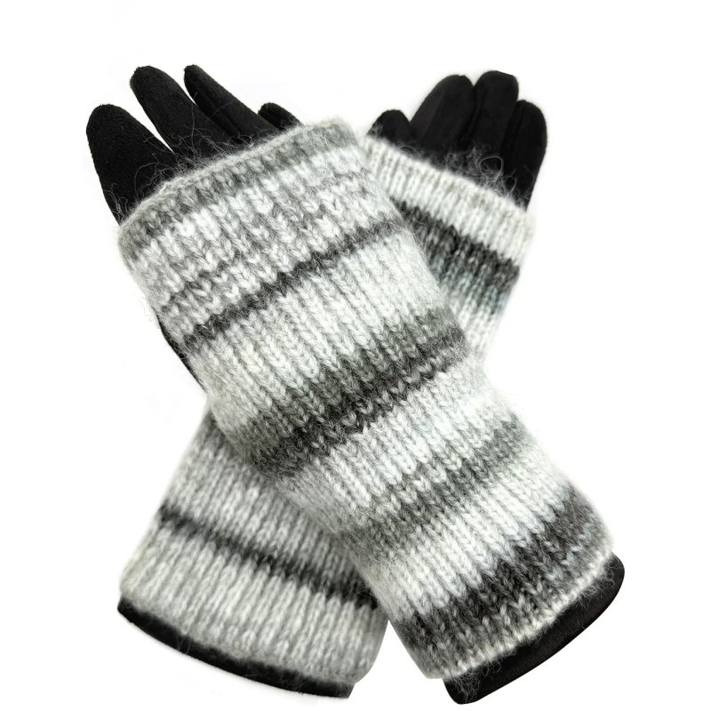 A&B A & B 2in1 Gloves with Removable Fingerless Layer Assorted
