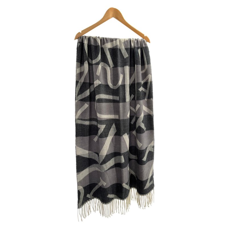 A&B A & B Multi Pattern Scarf with Tassels Assorted