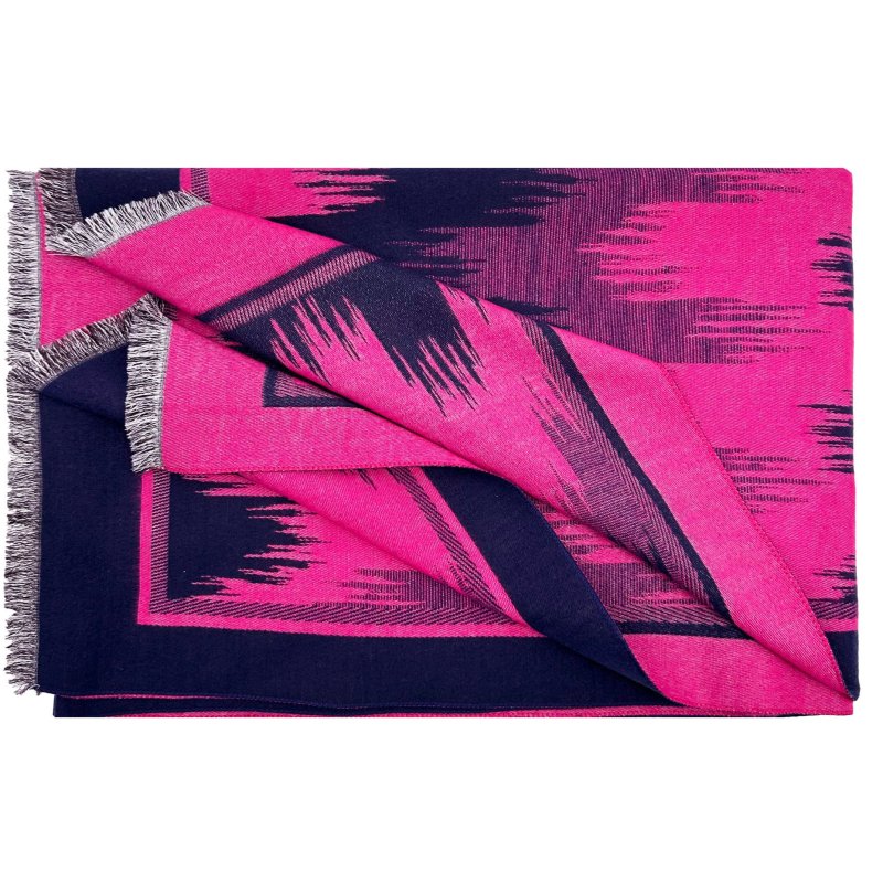 A&B A & B Zig Zag Colourful Texture Cotton Mix Scarf Assorted