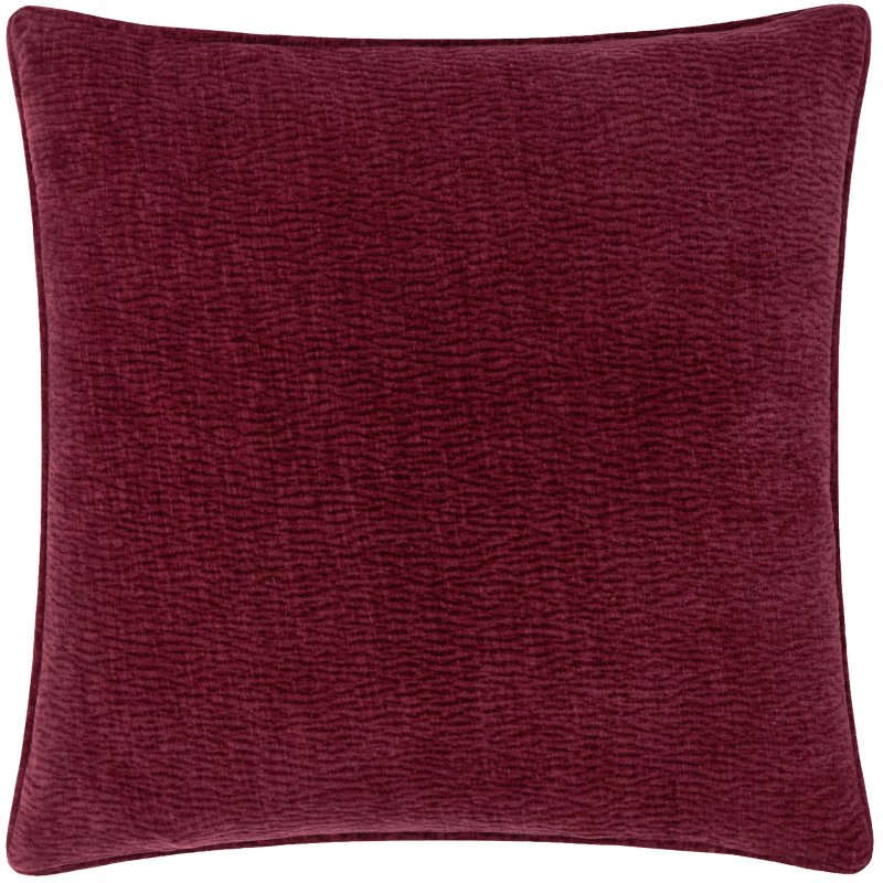 Yard Heath Washed Velvet Cushion Beetroot