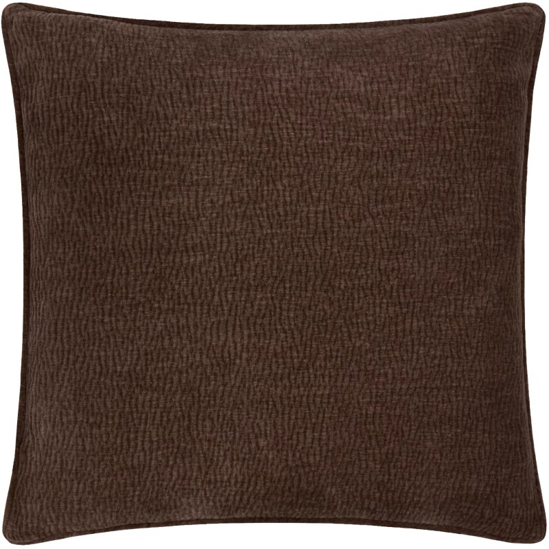 Yard Heath Washed Velvet Cushion Espresso Brown