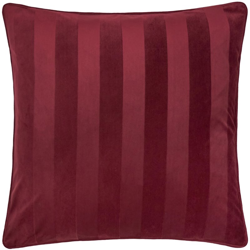 Paoletti Regency Stripe Cushion Burgundy