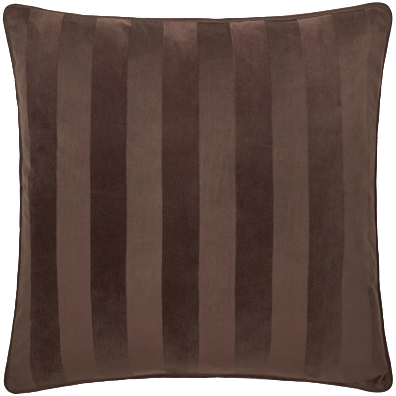 Paoletti Regency Stripe Cushion Chocolate