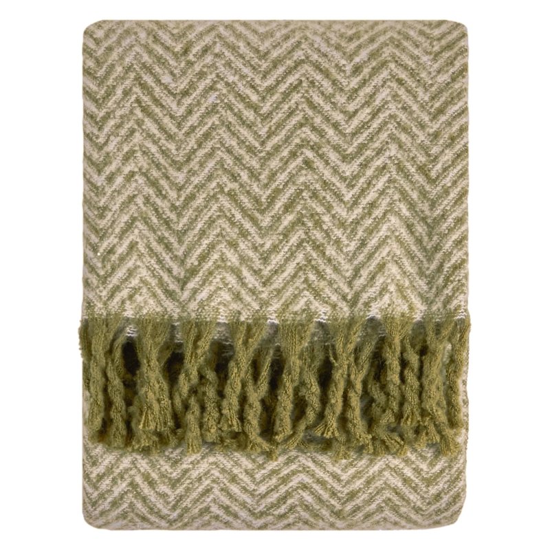 Furn Tweedie Throw Green