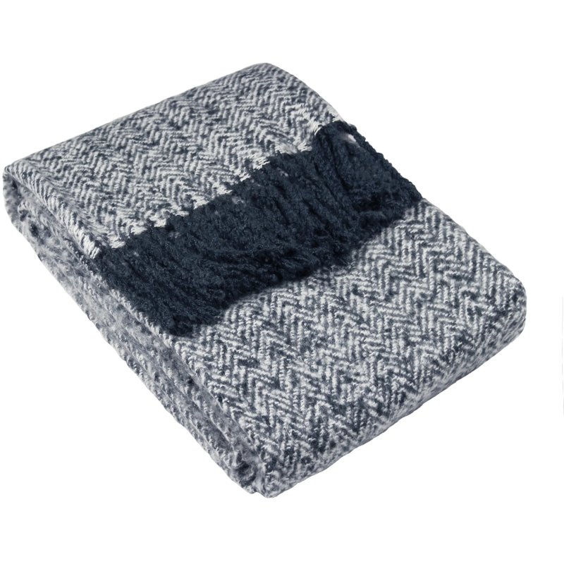 Furn Weaver Throw Navy