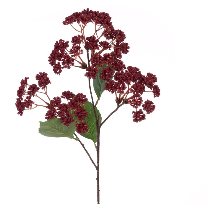 Floralsilk Floralsilk Burgundy Rice Flower Spray