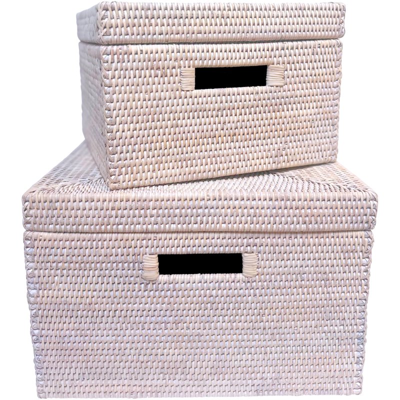 Lows Artisan Weave Rattan Storage Box