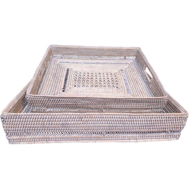 Lows Artisan Weave Decorative Rectangular Tray