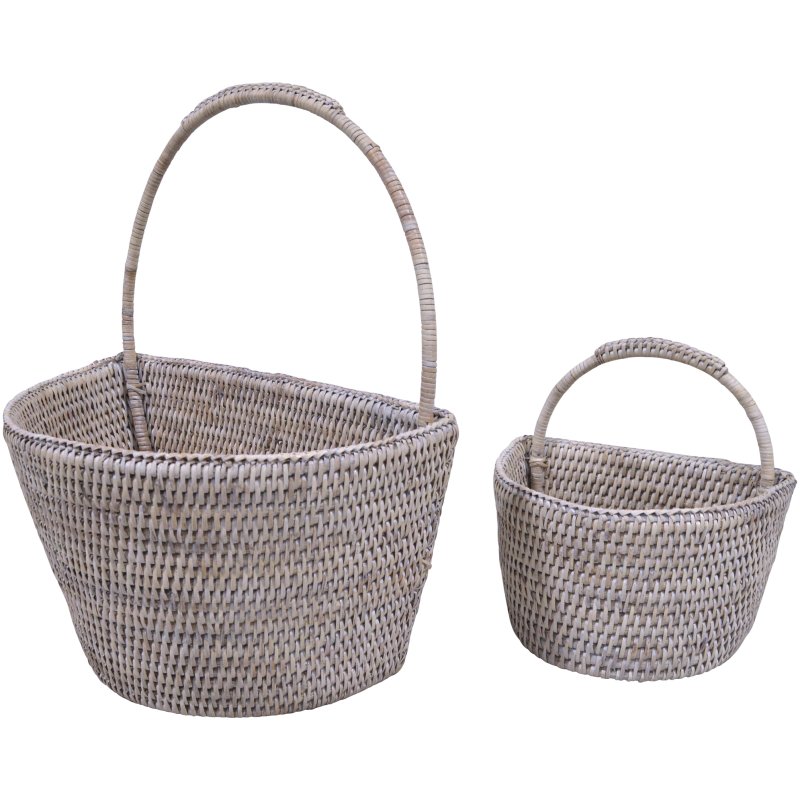 Lows Artisan Weave Set Of 2 Wall Baskets