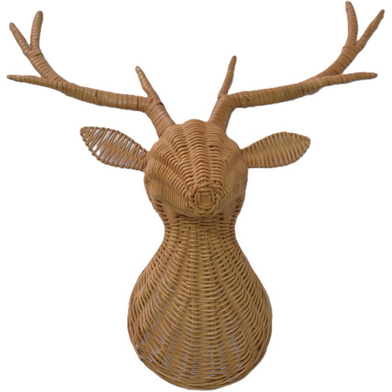 Lows Rattan Deer Head