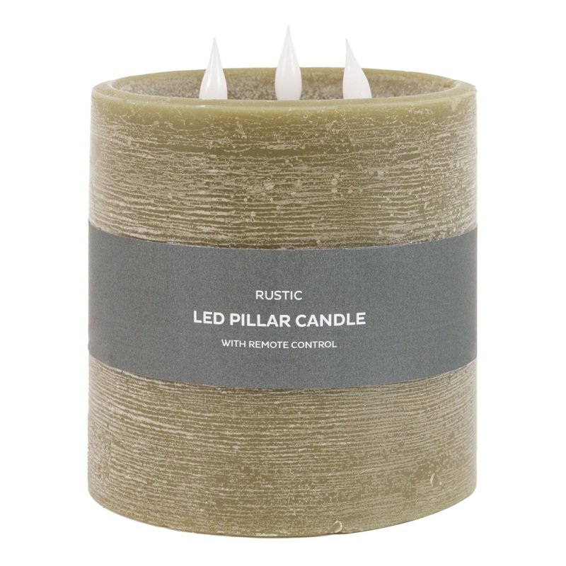 Gallery Direct 3 Wick Olive LED Candle