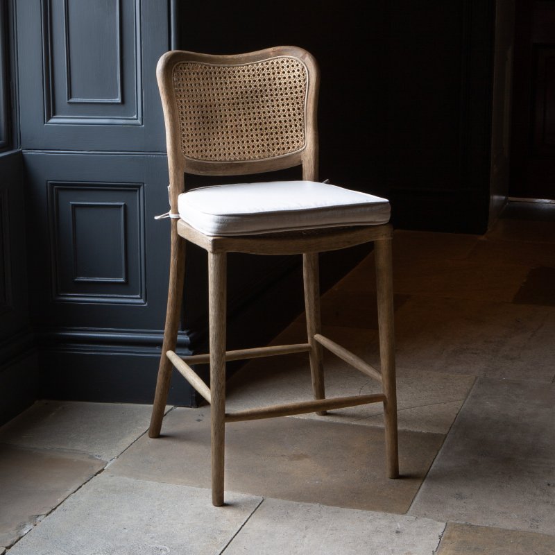 Aldiss Own Anouk Barstool with Linen Seat Pad