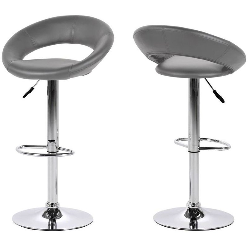 Plump Bar Stool Grey