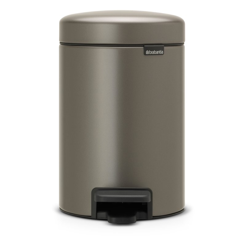 NewIcon 3L Pedal Bin Platinum