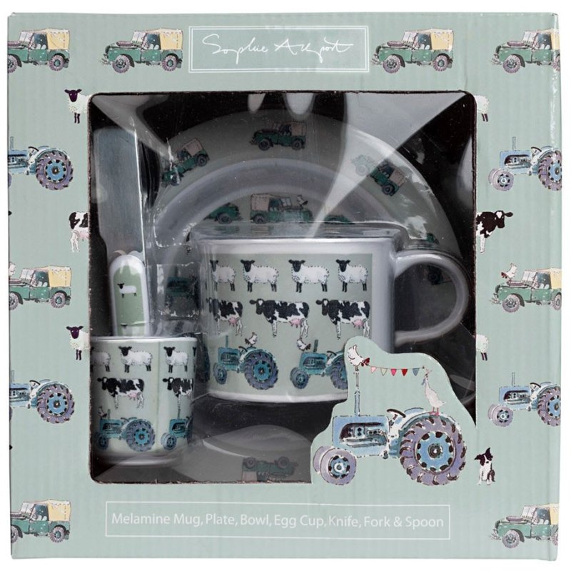 Sophie Allport 7 Piece On the Farm Melamine Set