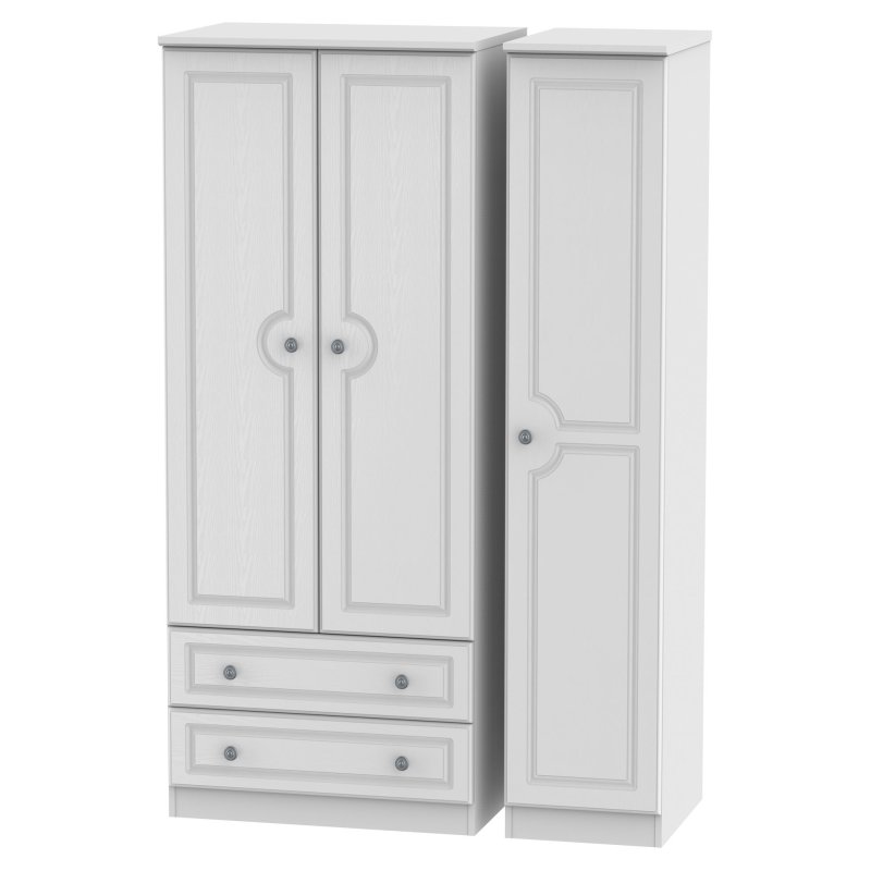 Pembridge Triple 2 Drawer 3 Door Wardrobe