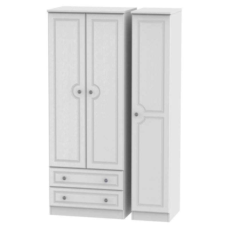 Pembridge Tall Triple 2 Drawer Wardrobe