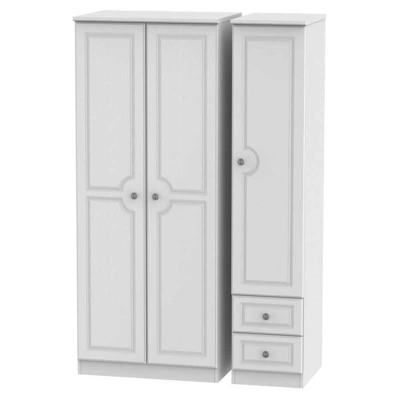 Pembridge Trple Plain+Drawer Wardrobe