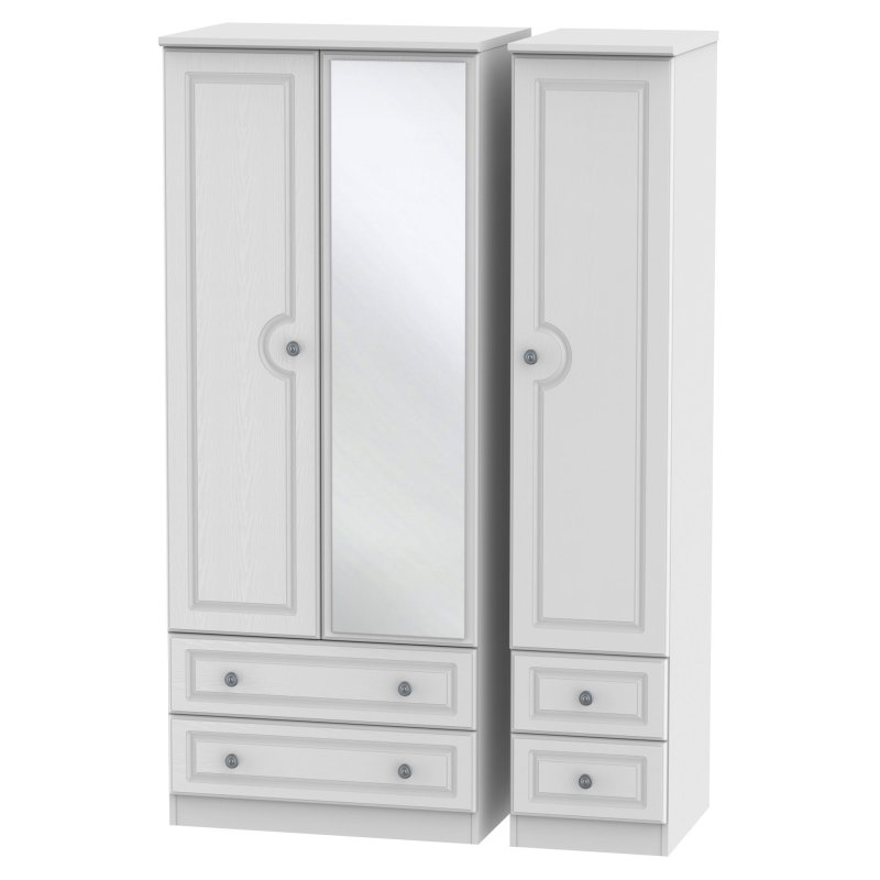 Pembridge Triple 2 Drawer Mirrored + Drawer Wardrobes