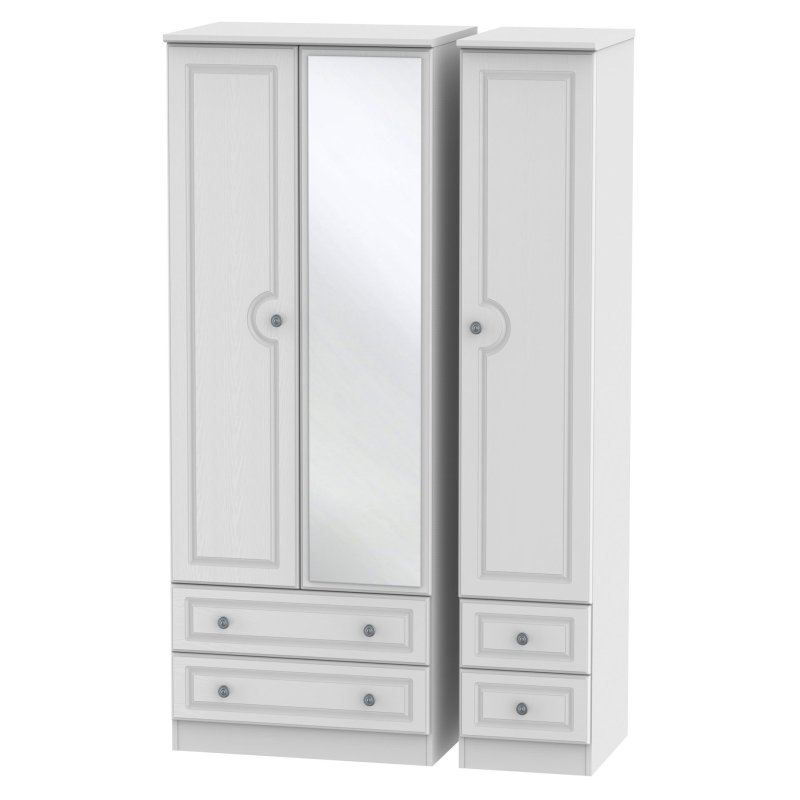 Pembridge Tall Triple 2 Drawer Mirror & Tall Drawer Wardrobe