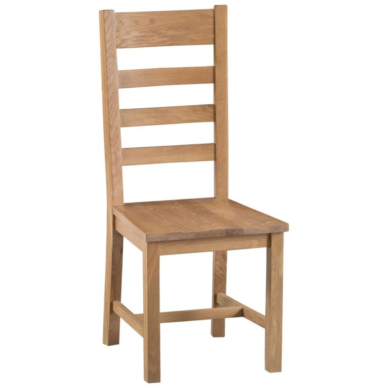 Norfolk Oak Ladder Back Chair Wooden Seat