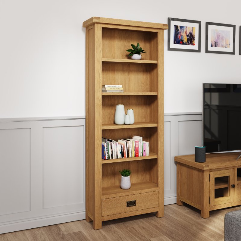 Aldiss Own Norfolk Oak Medium Bookcase