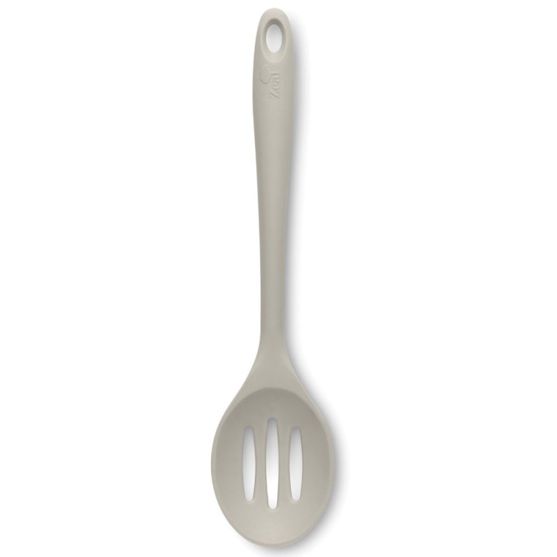 Zeal 29cm Silicone French Grey Slotted Spoon