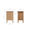 Aldiss Own Coastal Small Bedside Cabinet