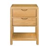 Ercol Bosco 2 Drawer Bedside Cabinet