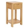 Ercol Bosco Compact Side Table angled view. Aldiss of Norfolk