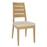 Ercol Romana Dining Chair With Fabric Seat Angled