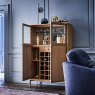 Ercol Ballatta Drinks Cabinet Open interior shot