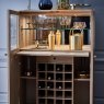 Ercol Ballatta Drinks Cabinet close up open interior shot