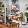 Ercol Ballatta Shelving Unit with desk lifestyle image. Aldiss of Norfolk.