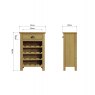 Hasting Collections Hastings Wine Cabinet in Oak